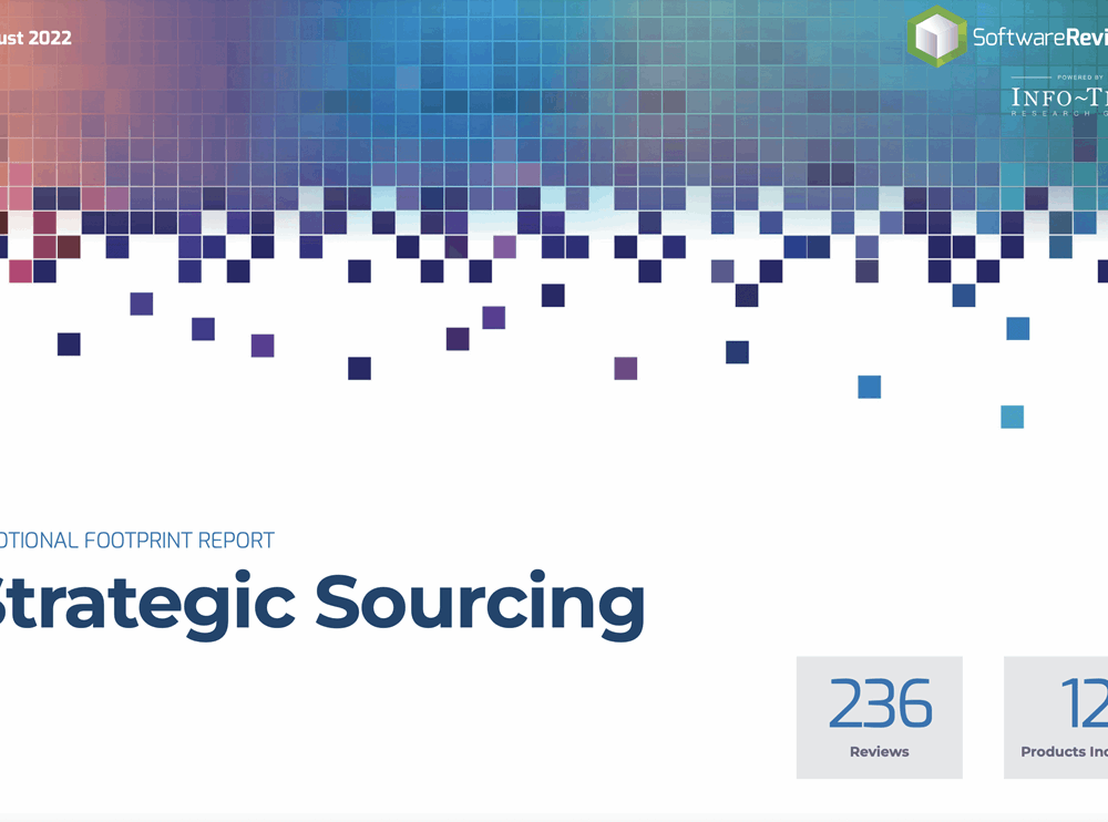 Software Reviews 2022 Emotional Footprint Report for Strategic Sourcing Solutions